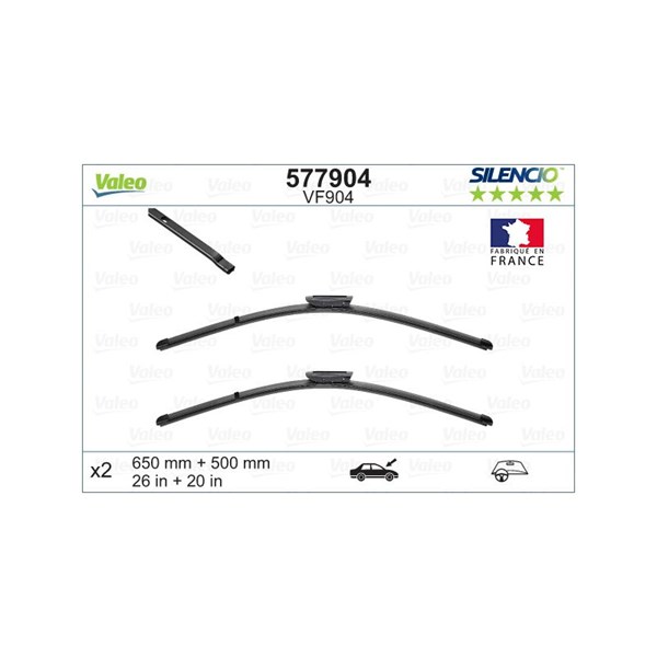 Torkarblad, Fram Valeo 577904 VALEO Torkarblad, Fram Valeo 577904 VALEO