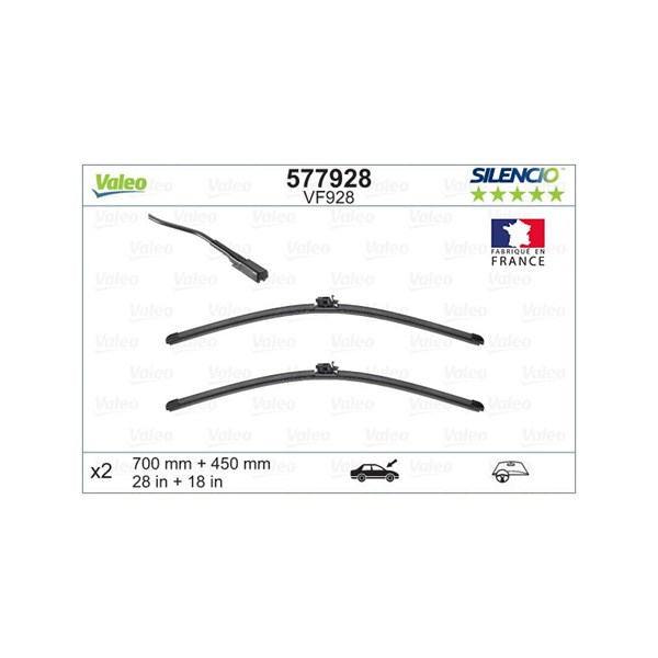 Torkarblad, Fram Valeo 577928 VALEO Torkarblad, Fram Valeo 577928 VALEO