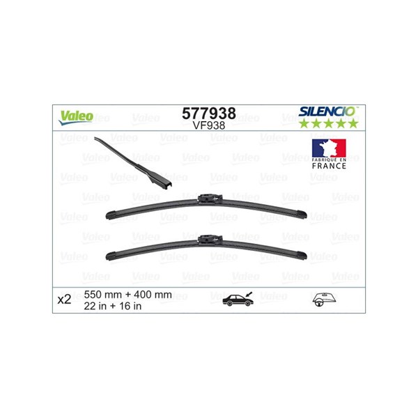 Torkarblad, Fram Valeo 577938 VALEO Torkarblad, Fram Valeo 577938 VALEO
