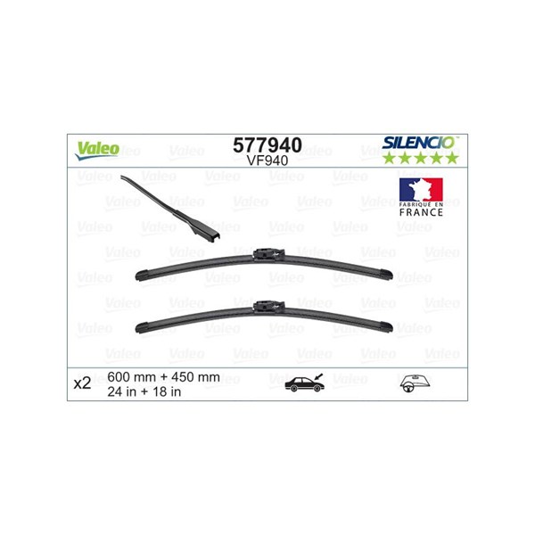 Torkarblad, Fram Valeo 577940 VALEO Torkarblad, Fram Valeo 577940 VALEO