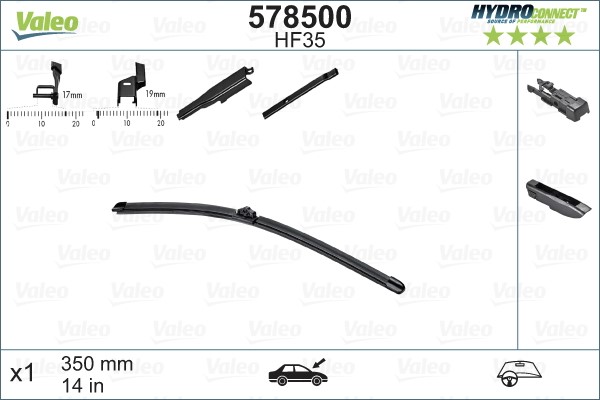 Torkarblad, Passagerarsida Valeo 578500 VALEO