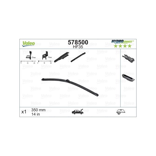 Torkarblad, Passagerarsida Valeo 578500 VALEO