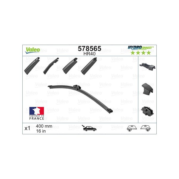 Torkarblad, Bak Valeo 578565 VALEO