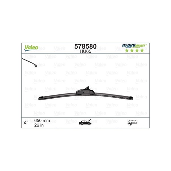 Torkarblad, Förarsida, Mitt, Passagerarsida Valeo 578580 VALEO Torkarblad, Förarsida, Mitt, Passagerarsida Valeo 578580 VALEO