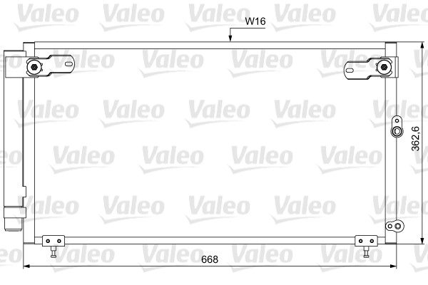 Kondensor, klimatanläggning Valeo 814047 VALEO