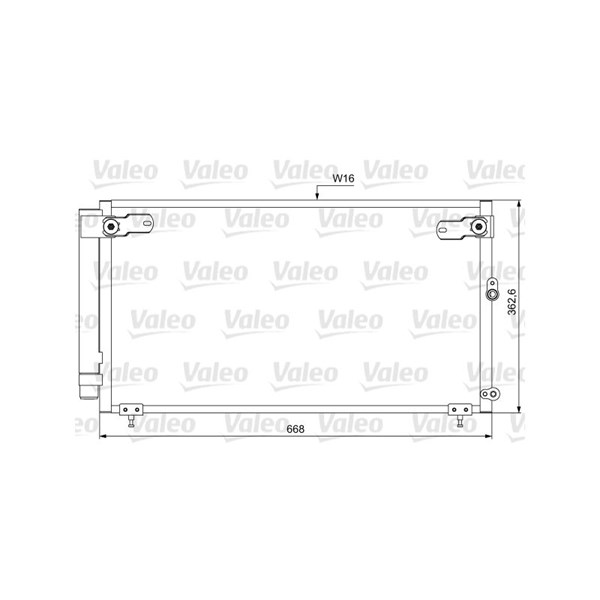 Kondensor, klimatanläggning Valeo 814047 VALEO