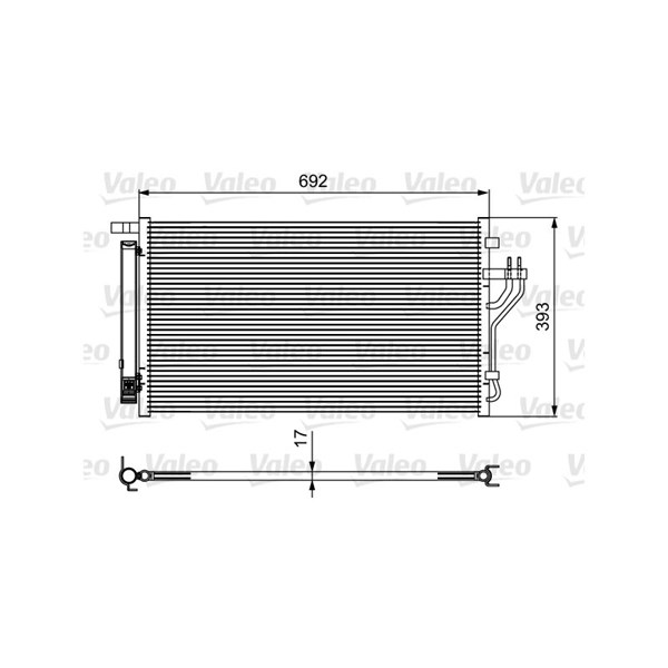 Kondensor, klimatanläggning Valeo 814485 VALEO Kondensor, klimatanläggning Valeo 814485 VALEO