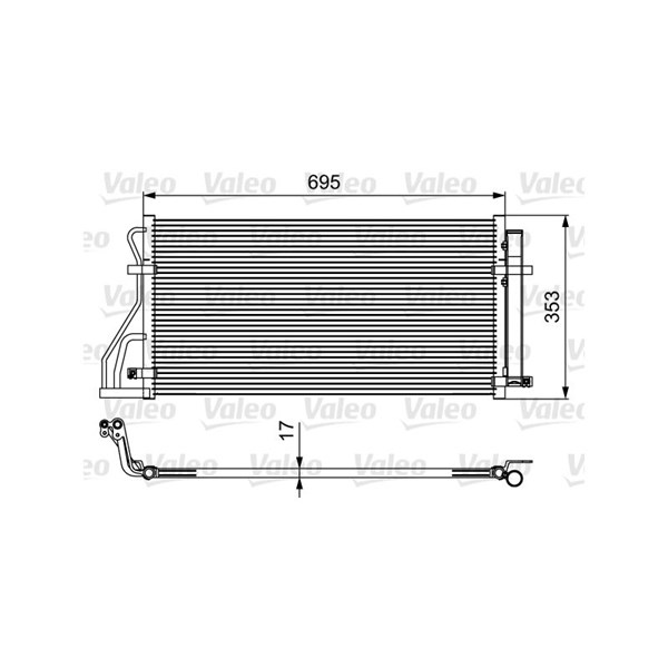 Kondensor, klimatanläggning Valeo 814488 VALEO