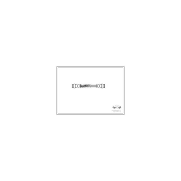 Bromsslang, Bakaxel, Fordonssida, Höger Corteco 19018157 CORTECO