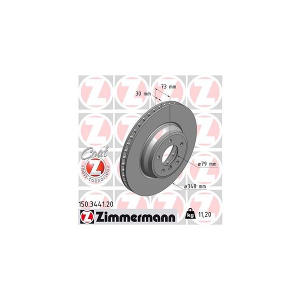 Bromsskiva Ventilerad, Framaxel Zimmermann 150.3441.20 ZIMMERMANN Bromsskiva Ventilerad, Framaxel Zimmermann 150.3441.20 ZIMMERMANN