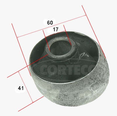 Bussning, länkarm, Framaxel, Bak, Höger, Vänster Corteco 21652141 CORTECO
