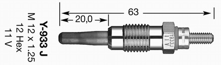 Glödstift 11,0V Ngk D-power 7947 NGK