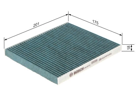 Kupefilter Bosch FILTER+ 0 986 628 541 BOSCH