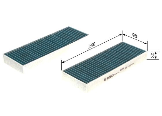 Kupefilter Bosch FILTER+ 0 986 628 547 BOSCH Kupefilter Bosch FILTER+ 0 986 628 547 BOSCH
