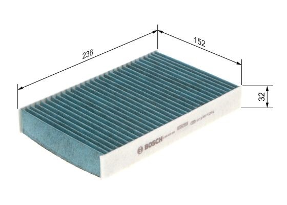 Kupefilter Bosch FILTER+ 0 986 628 550 BOSCH