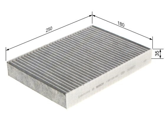 Kupefilter Bosch 1 987 435 562 BOSCH