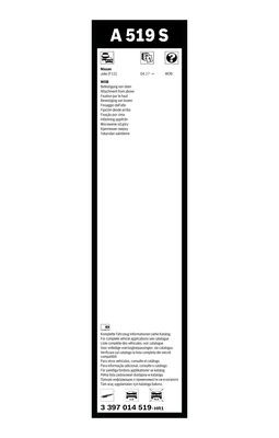 Torkarblad, Fram Bosch 3 397 014 519 BOSCH