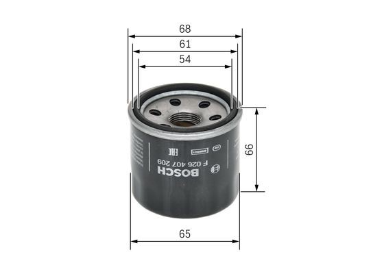 Oljefilter Bosch F 026 407 209 BOSCH