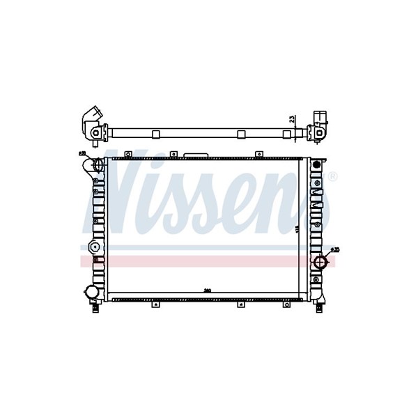 Kylare, motorkylning Nissens 60044 NISSENS