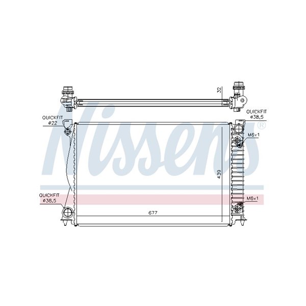 Kylare, motorkylning Nissens 60233A NISSENS