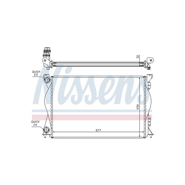 Kylare, motorkylning Nissens 60235A NISSENS Kylare, motorkylning Nissens 60235A NISSENS