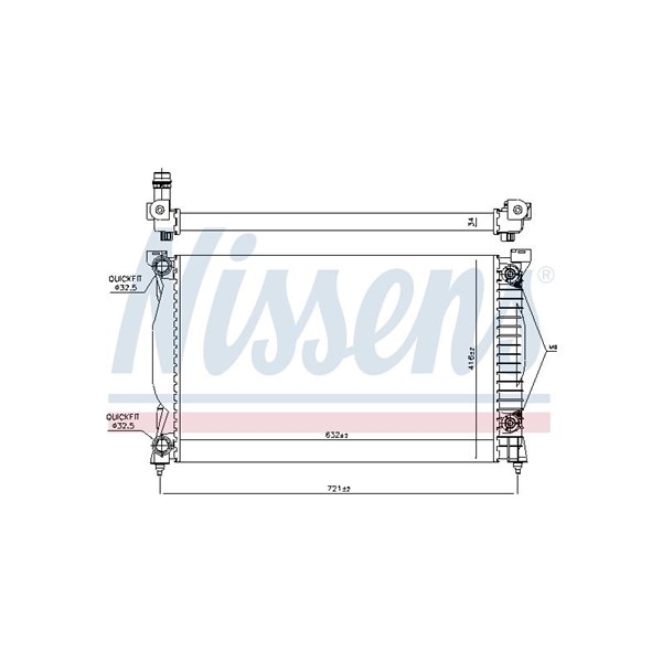 Kylare, motorkylning Nissens 60305A NISSENS