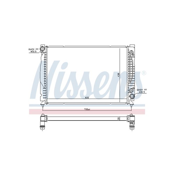 Kylare, motorkylning Nissens 60316 NISSENS