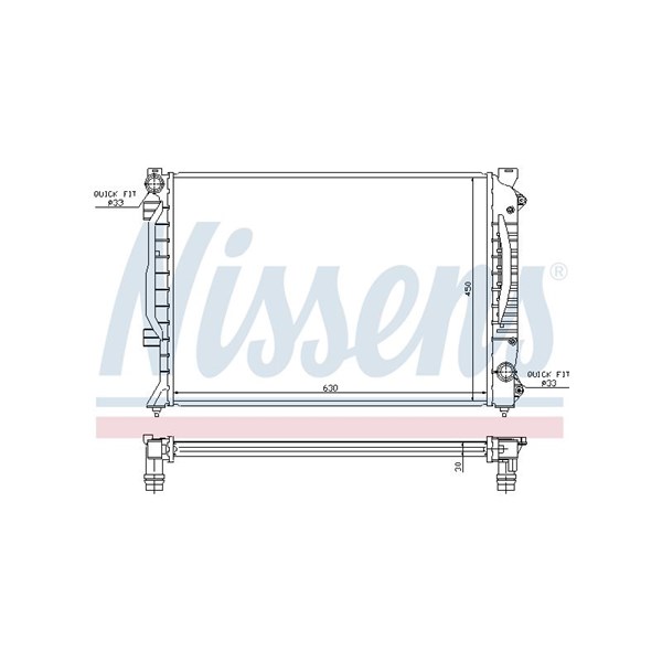 Kylare, motorkylning Nissens 60422A NISSENS Kylare, motorkylning Nissens 60422A NISSENS
