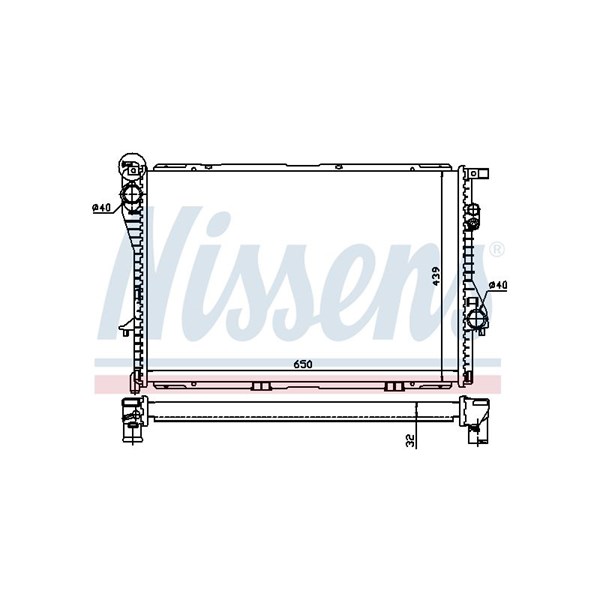 Kylare, motorkylning Nissens 60603A NISSENS