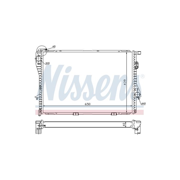 Kylare, motorkylning Nissens 60752A NISSENS