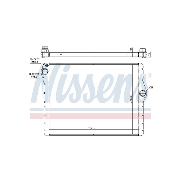 Kylare, motorkylning Nissens 60777 NISSENS