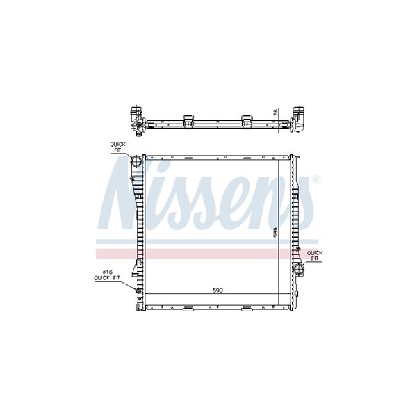 Kylare, motorkylning Nissens 60788A NISSENS