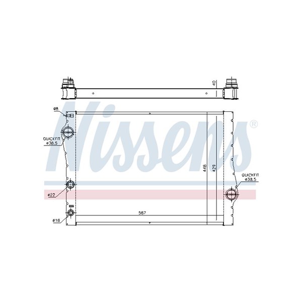 Kylare, motorkylning Nissens 60823 NISSENS