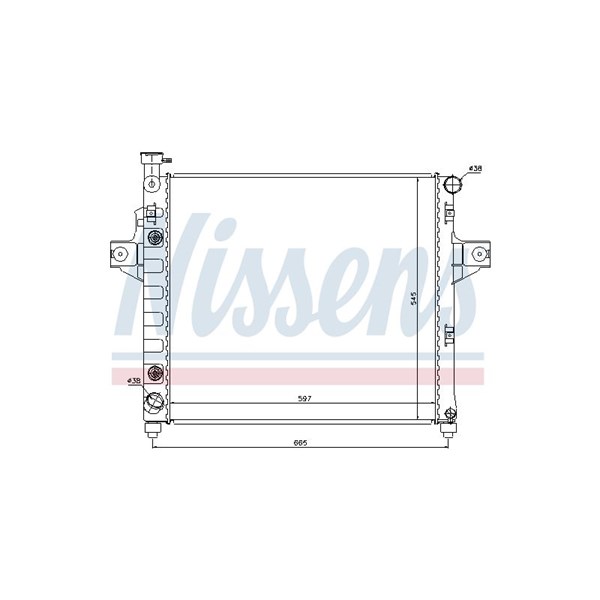 Kylare, motorkylning Nissens 61009 NISSENS