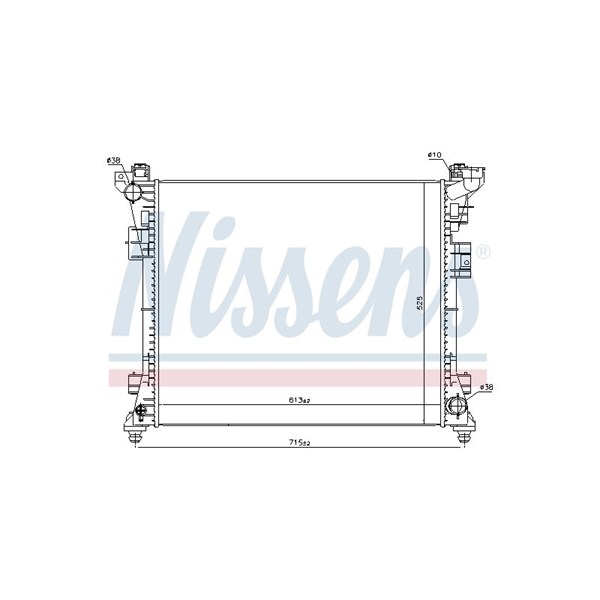 Kylare, motorkylning Nissens 61034 NISSENS