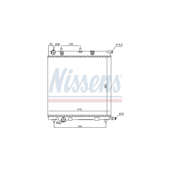 Kylare, motorkylning Nissens 61284 NISSENS