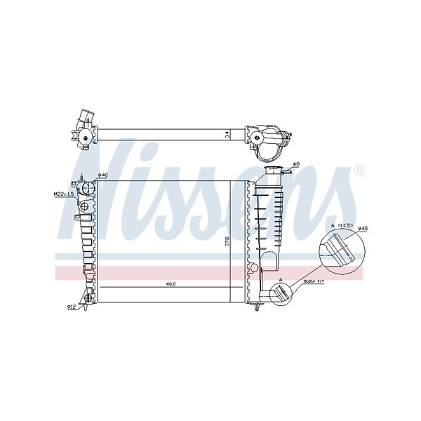 Kylare, motorkylning Nissens 61335A NISSENS
