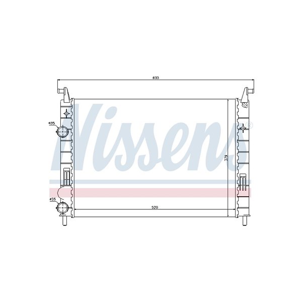 Kylare, motorkylning Nissens 61683 NISSENS