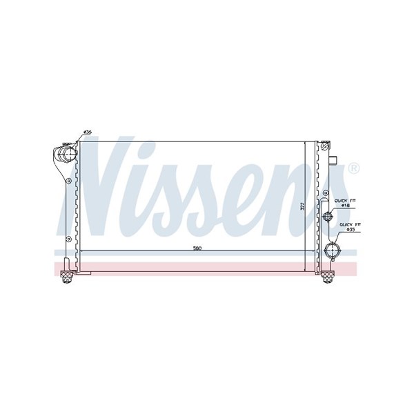 Kylare, motorkylning Nissens 617847 NISSENS Kylare, motorkylning Nissens 617847 NISSENS