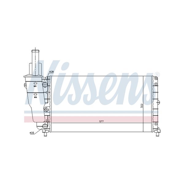 Kylare, motorkylning Nissens 61858 NISSENS