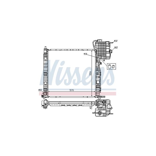 Kylare, motorkylning Nissens 62559A NISSENS
