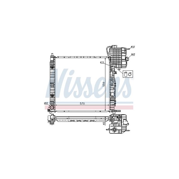 Kylare, motorkylning Nissens 62561A NISSENS