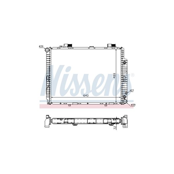 Kylare, motorkylning Nissens 62608A NISSENS