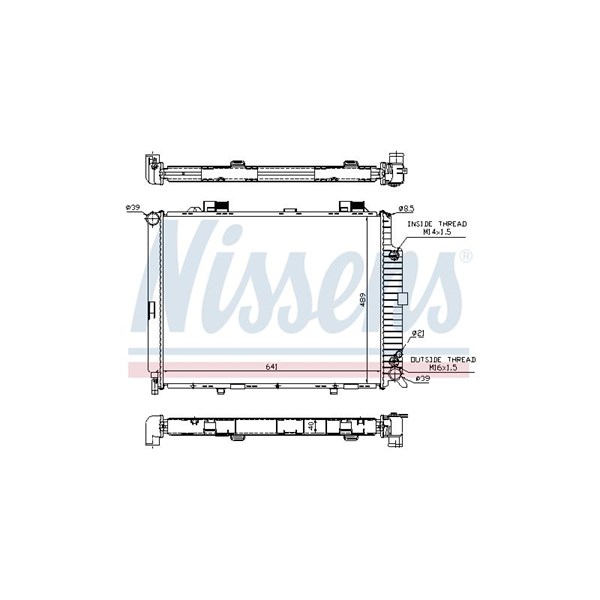 Kylare, motorkylning Nissens 62689A NISSENS Kylare, motorkylning Nissens 62689A NISSENS
