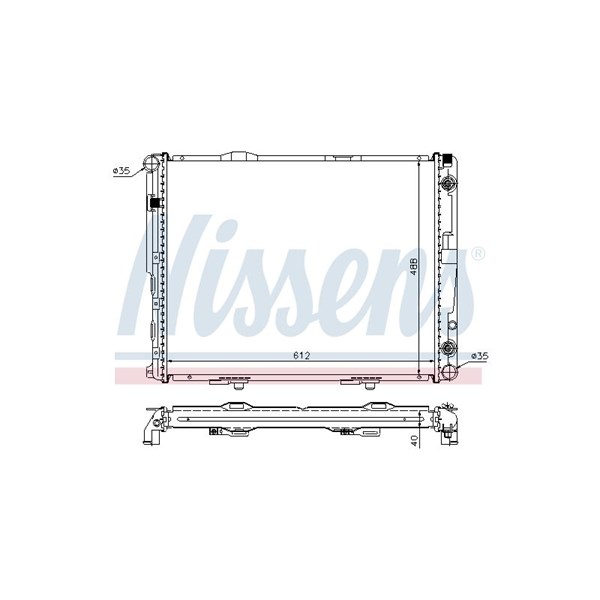 Kylare, motorkylning Nissens 62695A NISSENS