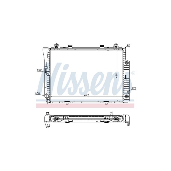 Kylare, motorkylning Nissens 62746A NISSENS