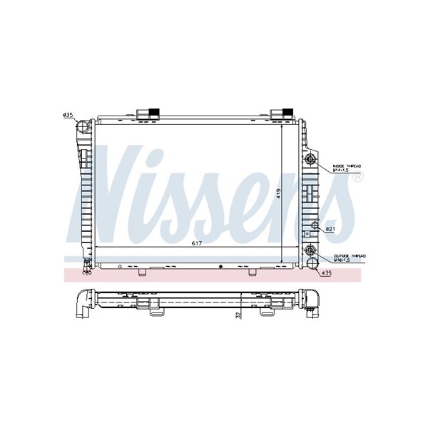 Kylare, motorkylning Nissens 62756A NISSENS