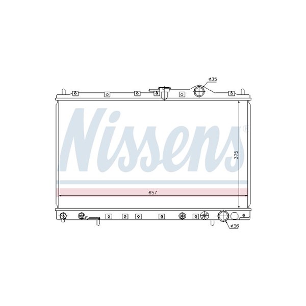Kylare, motorkylning Nissens 62887 NISSENS Kylare, motorkylning Nissens 62887 NISSENS