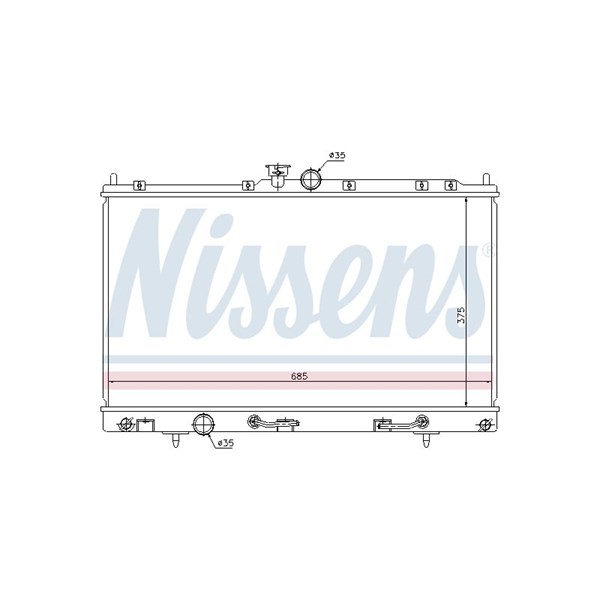 Kylare, motorkylning Nissens 62894 NISSENS