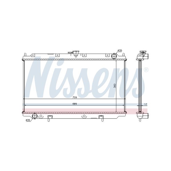 Kylare, motorkylning Nissens 62927A NISSENS Kylare, motorkylning Nissens 62927A NISSENS